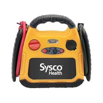 Portable Power Tire Air Compressor 12 Volts - One-Color Personalization Available from Positive Promotions