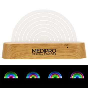 Dancing Rainbow Sound-Reactive LED Light - One-Color Personalization Available from Positive Promotions