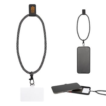 Phone Hands-Free Wrist Strap - One-Color Personalization Available from Positive Promotions
