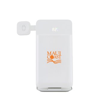 3-in-1 Wireless MagSafe Folding Charging Power Bank 10,000 mAh - One-Color Personalization Available from Positive Promotions