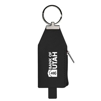 Leatherette Mini Pouch Key Tag - One-Color Personalization Available from Positive Promotions