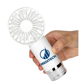 Handheld Misting Fan With Built-In Humidifier - One-Color Personalization Available from Positive Promotions