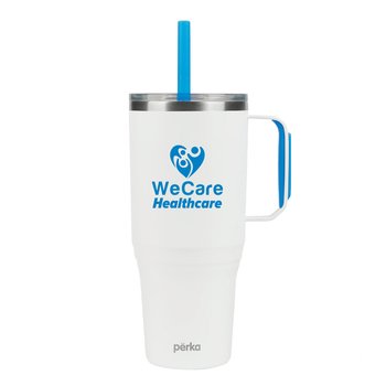 Perka® Color Match Recycled Stainless-Steel Tumbler 36 oz. - One-Color Personalization Available from Positive Promotions