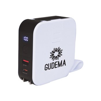 All-in-One Magnetic Wireless Power Bank Charger With Built-In Ports & Cables 10,000 mAh - One-Color Personalization Available from Positive Promotions