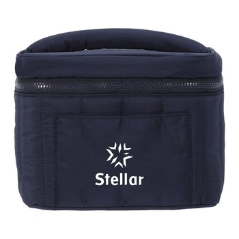 Peyton Puffer Recycled 9-Can Cooler Bag - One-Color Personalization Available from Positive Promotions