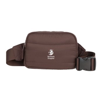 Peyton Puffer Recycled Belt Bag Fanny Pack - One-Color Personalization Available from Positive Promotions