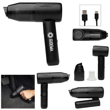 Compact Folding Handheld Vacuum - One-Color Personalization Available from Positive Promotions