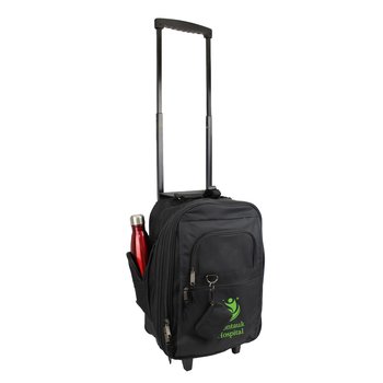 Rolling Travel Expandable Backpack on Wheels - One-Color Personalization Available from Positive Promotions