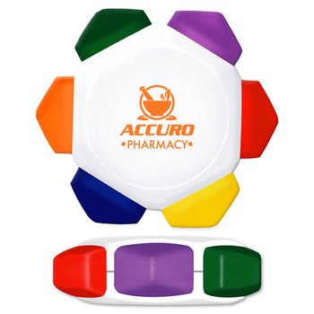 Crayo-Craze 6-Color Crayon Wheel - One-Color Personalization Available from Positive Promotions