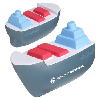 Cargo Boat Stress Reliever - One-Color Personalization Available from Positive Promotions