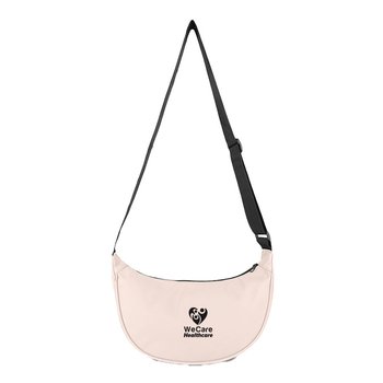 Recycled Soft Faux-Leather Crossbody Bag - One-Color Personalization Available from Positive Promotions