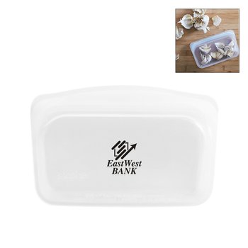 Stasher Reusable Silicone Snack Bag - One-Color Personalization Available from Positive Promotions