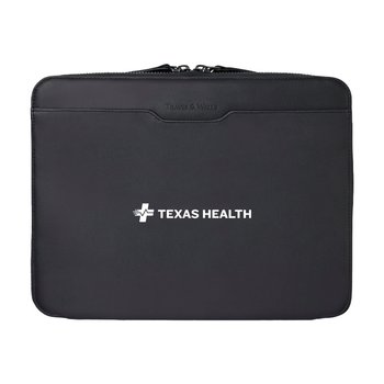 Travis & Wells® Leather Envoy Executive Zipper Close Padfolio 8.5