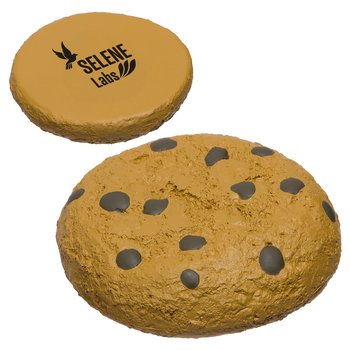 Chocolate Chip Cookie Stress Reliever - One-Color Personalization Available from Positive Promotions