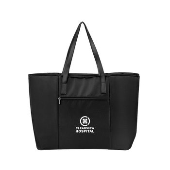 Recycled rPET Executive Travel Tote Bag - One-Color Personalization Available from Positive Promotions