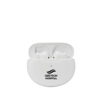 True Wireless Bluetooth® Stereo Earbuds - One-Color Personalization Available from Positive Promotions