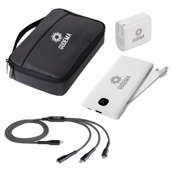 4-Piece Charging Set: Power Bank, Fast-Charge Wall Adapter, & Cable 48