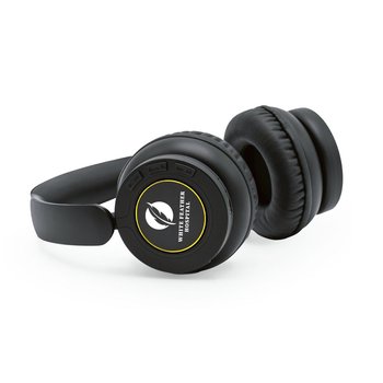 Rupt® Echo Deep Recycled Noise-Reducing Wireless Bluetooth® Headphones - One-Color Personalization Available from Positive Promotions
