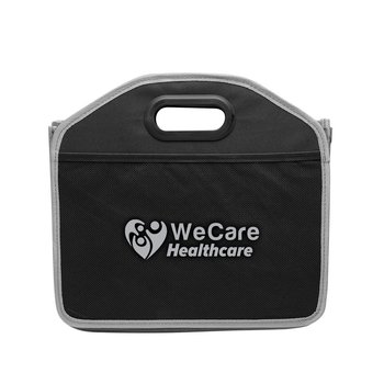 Trunk Organizer With Detachable Cooler Bag - One-Color Personalization Available from Positive Promotions