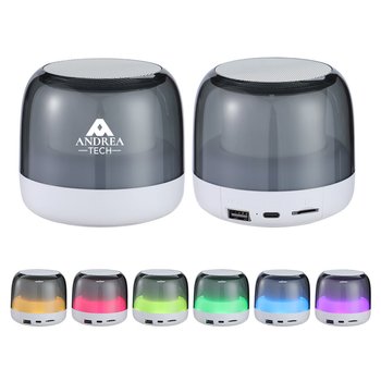 TWS Bluetooth® Light-Up Wireless Speaker 5W - One-Color Personalization Available from Positive Promotions