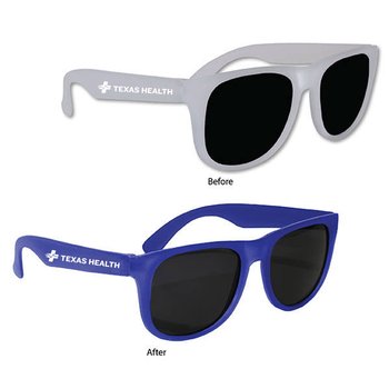 UV Sunlight Color-Changing Sunglasses - One-Color Personalization Available from Positive Promotions