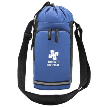 EverCool Insulated Bottle Carrier Sling Bag - One-Color Personalization Available from Positive Promotions