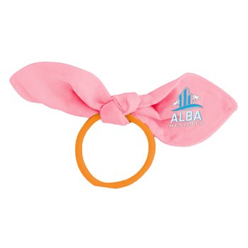Large Bow Hair Tie - Full-Color Personalization Available from Positive Promotions
