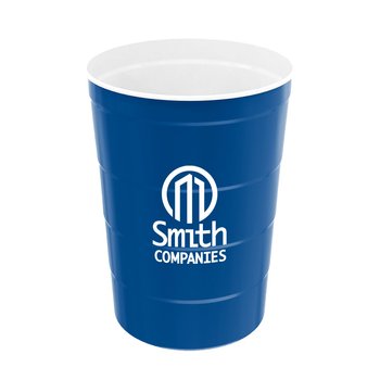 Reusable Stay Chill Stainless-Steel Cup 16 oz. - One-Color Personalization Available from Positive Promotions