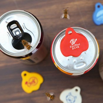 Cappy Reusable Can Lid - One-Color Personalization Available from Positive Promotions
