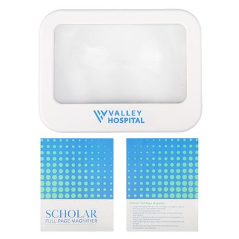 Large LED Light-Up Reading Page Magnifier - One-Color Personalization Available from Positive Promotions