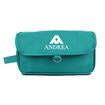 Basic Hang & Go Toiletry Dopp Kit Bag - One-Color Personalization Available from Positive Promotions
