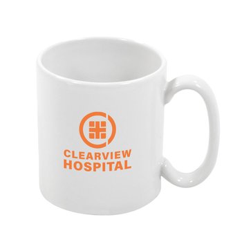 USA-Made Ceramic Coffee Mug 11 oz. - One-Color Personalization Available from Positive Promotions