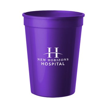 USA-Made Plastic Stadium Cup 12 oz. - One-Color Personalization Available from Positive Promotions
