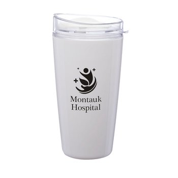 USA-Made Tritan Plastic Tumbler 16 oz. - One-Color Personalization Available from Positive Promotions