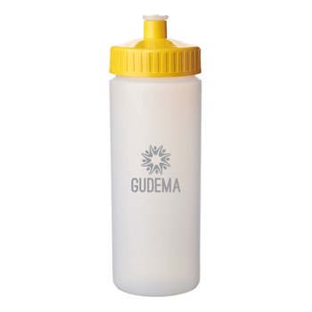 USA-Made Plastic Frosted Bike Bottle 20 oz. - One-Color Personalization Available from Positive Promotions