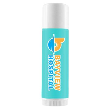 USA-Made Natural Lip Balm in White Tube - Full-Color Personalization Available from Positive Promotions