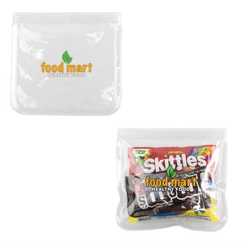 Clear Reusable Snack Bag - Full-Color Personalization Available from Positive Promotions