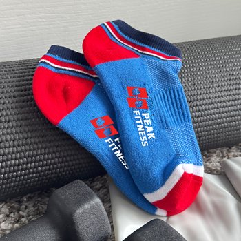 USA-Made Athletic Ankle Socks - Full-Color Personalization Available from Positive Promotions