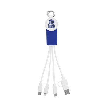 Recycled Type-C USB-A Multi-Charging Cables 4 3/4