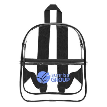 Clear Safety Stadium Backpack - Personalization Available from Positive Promotions