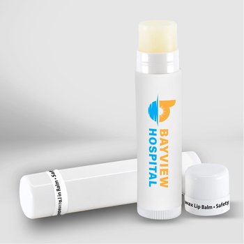 Budget Beeswax Lip Balm (Non SPF) - Full-Color Personalization Available from Positive Promotions