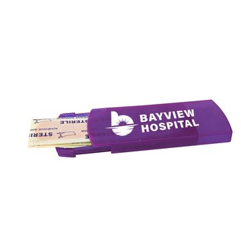 Reusable Bandage Dispenser - One-Color Personalization Available from Positive Promotions