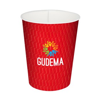 USA-Made Twirls Plastic Stadium Cup 16 oz. - Full-Color Personalization Available from Positive Promotions