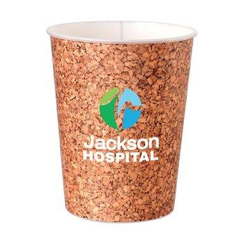 USA-Made Cork Pattern Plastic Stadium Cup 16 oz. - Full-Color Personalization Available from Positive Promotions