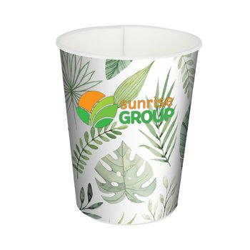 USA-Made Leaf Pattern Earth Day Plastic Stadium Cup 16 oz. - Full-Color Personalization Available from Positive Promotions