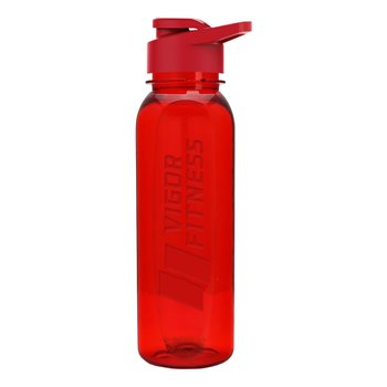 Embossed Tritan Plastic Water Bottle 24 oz. With Drink-Thru Lid - Embossed Personalization Available from Positive Promotions