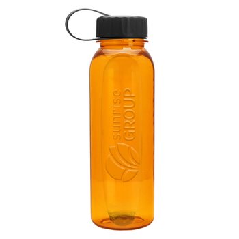 Embossed Tritan Plastic Water Bottle 24 oz. With Tethered Lid - Embossed Personalization Available from Positive Promotions