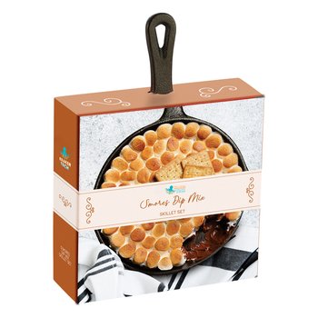 S'mores Dip DIY Kit in Cast Iron Skillet - Full-Color Personalization Available from Positive Promotions