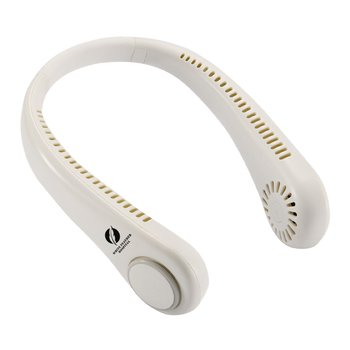 Wellable Adjustable Flexible Wireless Neck Fan - One-Color Personalization Available from Positive Promotions