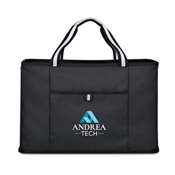 Recycled Structured Utility Tote Bag - Full-Color Personalization Available from Positive Promotions